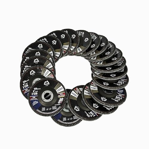 Merryland 20 Pack 120 Grit Flap Disc 5 inch Metal T29 Flap Wheel - style: Z120 20PCS