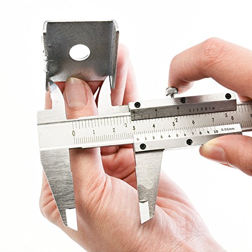 Vernier Caliper, 6 Inch/150mm Professional Micrometer Stainless Steel Caliper Measuring Tool for Inside, Outside, Depth and Step Measurements