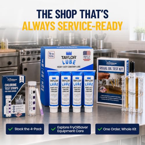 Taylor Blue Food Grade Lubricant 4oz - Lube for Soft Serve Ice Cream Machine & Frozen Yogurt Machine - NSF H1 Certified Sanitary Lubricant - Heavy Duty Grease for O-Rings by FryOilSaver Co. - size: Blue Lube - 1 Pack
