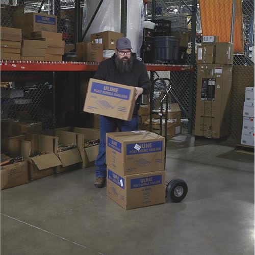 Ironton Steel Hand Truck, 600-Lb. Capacity, 10in. Pneumatic Tires