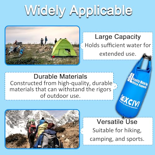 xcivi 8L Gravity Water Bag for Membrane Solutions Straw Water Filter S1