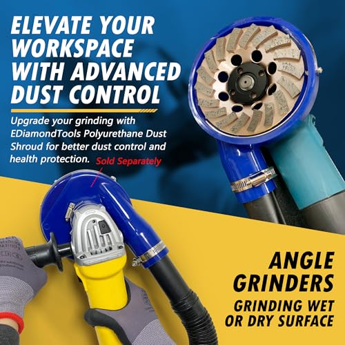 4.5" Diamond Grinding Wheel for Concrete Masonry 9 Segments 7/8"-5/8" - style: 4.5" Diameter - 9 Segments