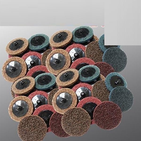 30 Mix 2" Roloc Type Surface Conditioning Sanding Disc Fine Medium Coarse Prep Pads Surface Prepare Gasket Removal Cleaning Type R Thread in