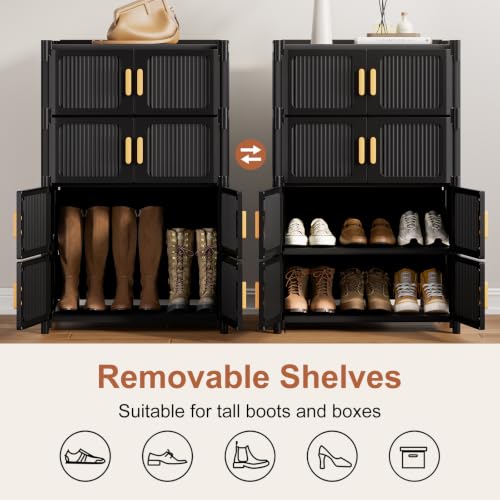 5-Tier Shoe Cabinet, 20-Pair Storage for Entryway - size: 5-Tier
