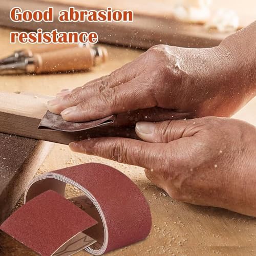 4 x 24Inch Aluminum Oxide Sanding Belts,5Each of 40 80 120 240 Grits,20 Pcs - size: 4*24