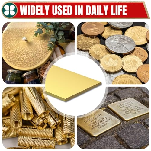 3/16" x 1" x 8" Brass Bar Stock, 5x25x200mm Solid Brass Flat Bar for Knife Making, Scales, Spacers, DIY Crafts, Models and Repair - size: 1" Width x 8" Length, style: 3/16" Thickness