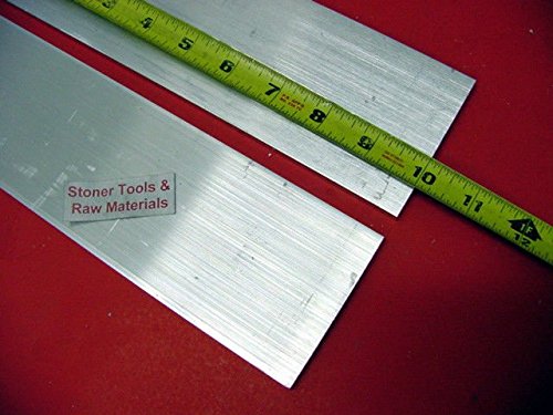 2 Pieces 1/4" X 3" Aluminum 6061 Flat BAR 10" Long .250" T6511 Plate Mill Stock