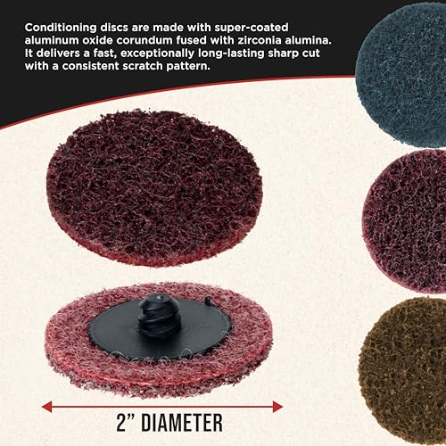 Dura-Gold 46-Piece 2" Surface Conditioning Sanding Discs Variety Pack - 15 - style: Variety