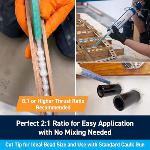 TotalBoat Thixo Marine Structural Epoxy Glue - 6-Pack, 185ml Tubes - size: 6 - Pack