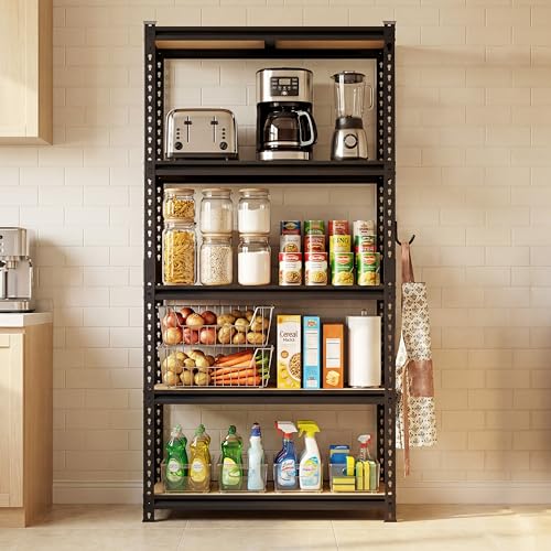 DYNALOAD 2000 lbs Heavy Duty Garage Shelving, 5-Tier, 36" W x 12" D x 72" H - color: 2000lbs, size: 36"W x 12"D x 72"H