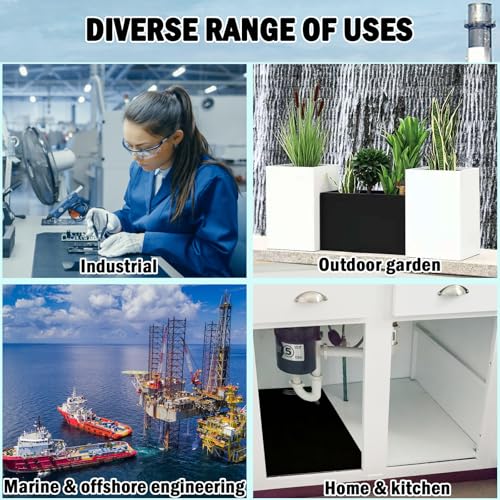 HDPE Plastic Sheet 1/2 Inch Thick 6" x 12", High Density Polyethylene Solid Board with Different Surfaces (Textured Front & Smooth Back), 0.5" Thick DIY Machining Panels for Home, Crafts (White) - size: 6x12"