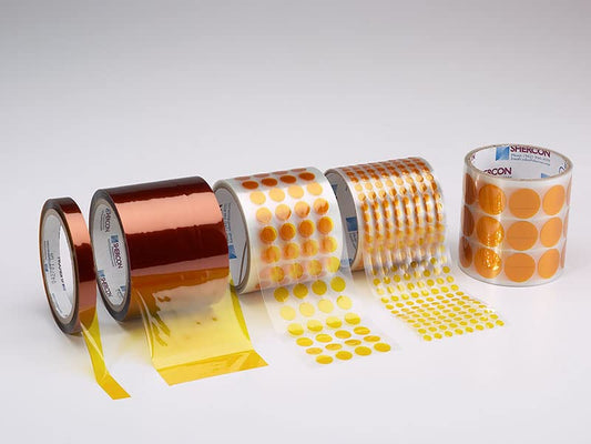 Caplugs 22-1000 – 22-SH Series – 1 Mil Thick Amber Polyimide Tape, 1 Roll, Width 1" x Length 36 Yds, High Temp Electronics Coating Up to 500° F (260° C), Solder Masks for Circuit Boards (SH-10310)
