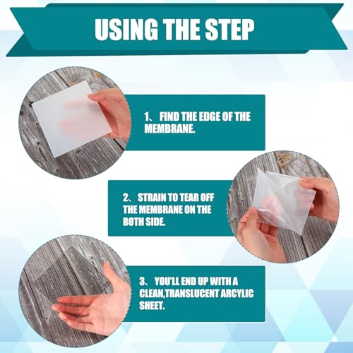 Pangda 100 Pcs 3.94x3.94'' Clear Acrylic Sheets Square Board, 0.04'' Thick - size: 0.04'' Thick