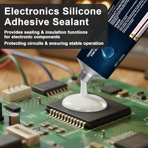 1DFAUL 100ml Conformal Coating for Electronics, Insulating Sealant, White - color: White