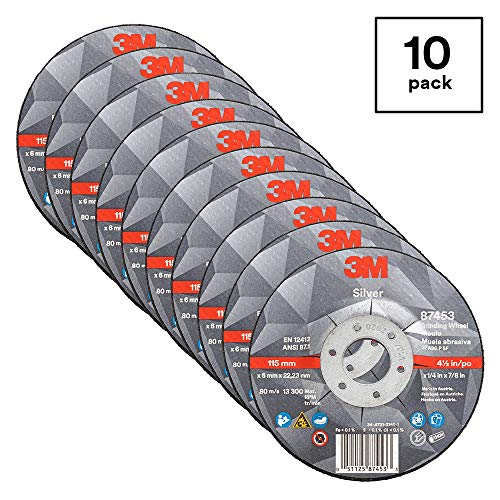 3M Silver Depressed Center Grinding Wheel, 87453, 36+, T27
