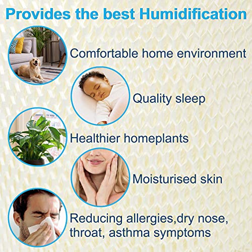 HQRP 2-pack Filter Pad compatible with Lennox Healthy Climate 35 X2661 fits HCWB3-17, HCWB2-17, HCWP2-18, HCWP3-18, WB2-17, WB3-17, WP2-18, WP3-18 series Humidifiers