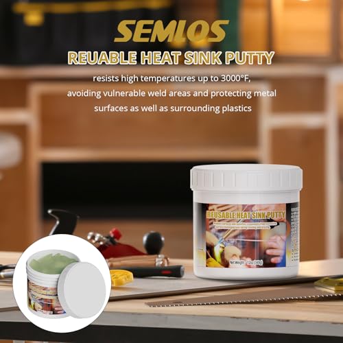 Semlos Heat Blocking Putty JarMoldable Reusable Solder Heat Insulation Clay - size: Medium