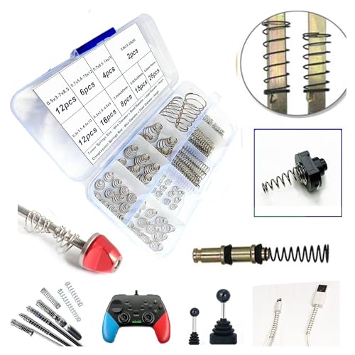 100pcs Conical Spring Assorted Set, 304 Stainless Steel Metal Taper Compression Small Springs