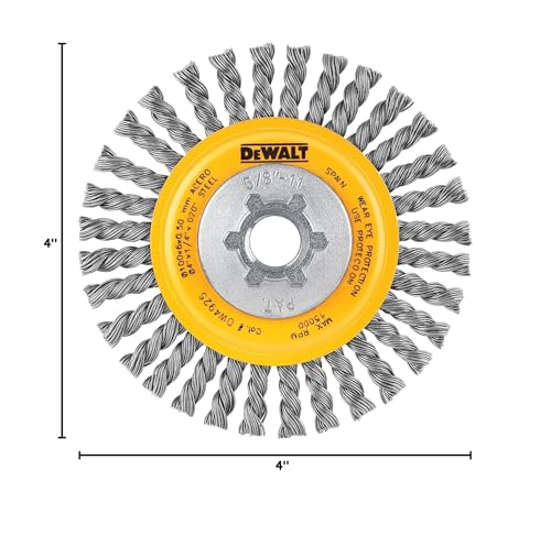 DeWalt Accessories DW4925 4x5/8-11.020 Wire Wheel - size: One Size