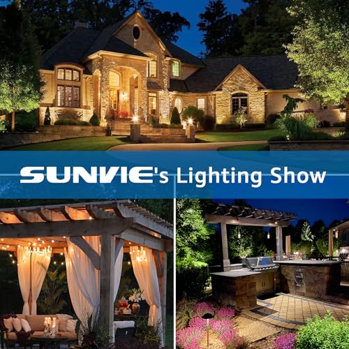 SUNVIE 200W Low Voltage Landscape Transformer with Timer & Photocell Sensor