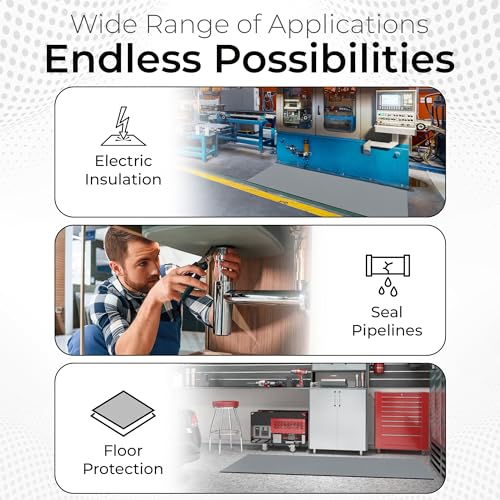 Exactly Rubber - Commercial Grade Silicone Sheet, 60A Durometer Silicone Mat, -80 to 450°F Temperature Resistant Rubber Mat, Rubber Sheet with 350% Elongation, Made in the USA, 1/16 x 18” x 18”, Grey - color: Grey, size: 1/16 x 18 x 18