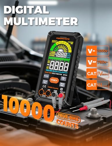Smart Digital Multimeter Auto-Ranging POROMETISTO,10000 Counts True-RMS