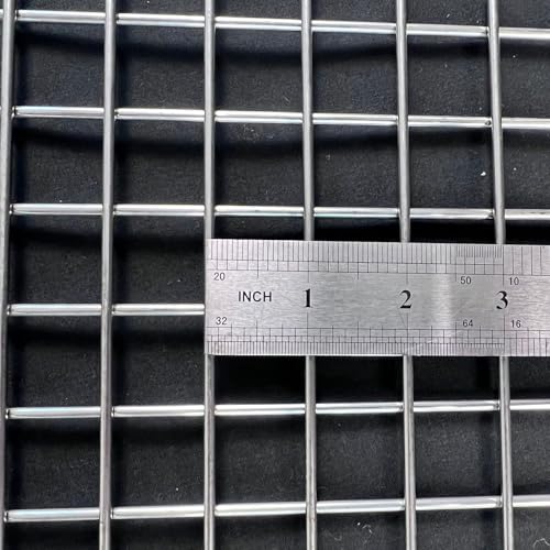 11Gauge 48"x24"Stainless Steel Hardware Cloth 1 inch Delivered Flat|Strong Heavy Wire Fence Chicken Wire Fencing Metal Screen for Screen Door Mesh,Poultry Cage,Grill Mesh,Bird Netting,Pet Metal Grate - size: 48"x24", style: 11 Gauge, 1 inch Holes
