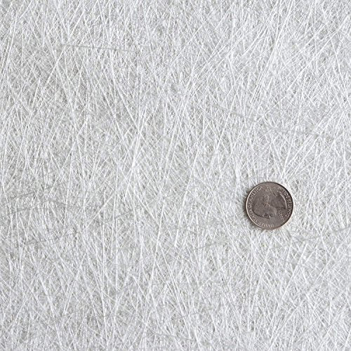 Fiberglass Supply Depot Fiberglass Chopped Strand Mat 1.5 oz | 50 inches Wide x 30 Feet Long | 10 Yards Rolled | Hand Layup, Vacuum Bagging, Polyester or Vinyl Ester Resins