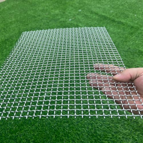 24"x16"304 Stainless Steel Wire Mesh 17 Gauge Snake Woven Mesh 2/5" Holes(About 10mm) Vent Screen Mesh Bug Screen Stainless Steel Mesh Screen Metal Grate Window Screen Pet Screen Grill Mesh - size: 24" x 16", style: 2/5" Holes