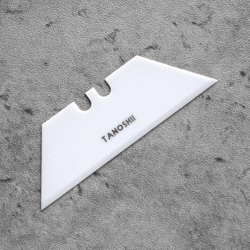 Zirconia Ceramic Blades – 10-Pack Replacement Utility Blades for Utility Knives, Box Cutter, Keep Sharp Longer – White - color: White