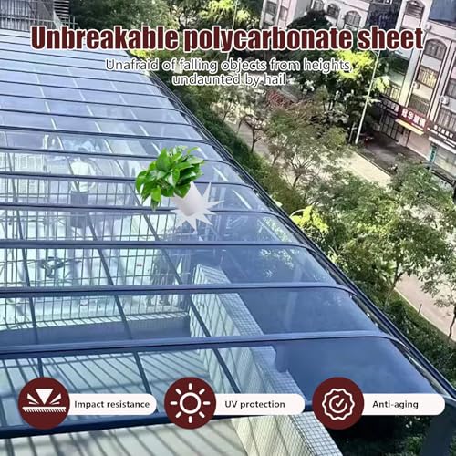 Polycarbonate Sheet, 24"x48"x0.47" Clear Flexible Plastic Sheet Panel - UV, Impact, Weather Resistant, Easy-Cut for for Craft, Picture Frames, Sign Blank, DIY Display Project - size: 24"x48"x0.47"