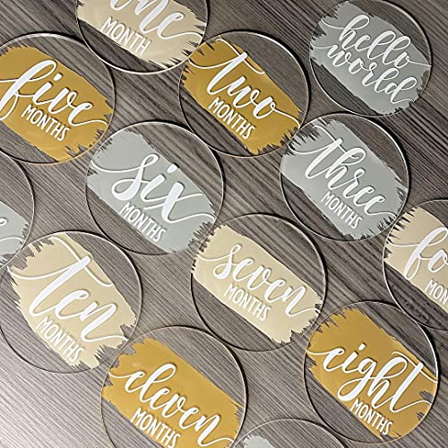 20 Pieces Clear Acrylic Circles 3 Inch Acrylic Plexiglass Disc Transparent Round Acrylic Card Sign for Milestone Markers, Acrylic Place Cards, Painting and DIY Projects - size: 3 Inch