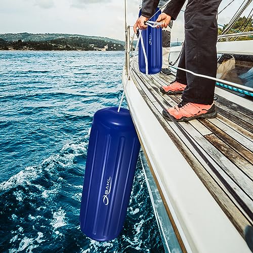 4 Pack 10 x 28 Inches Boat Fenders Bumpers for Docking - color: Royal Blue