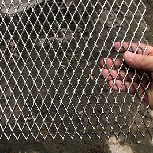 14 Gauge Stainless Expanded Metal 40"X16" Expanded & Perforated Sheets Grate Screen for-Decorative Sheet Metal Grate Sheet Screen Door Guard Door Grille Cage Mesh - size: 40"x16", style: 14Gauge 0.4"x1" Holes