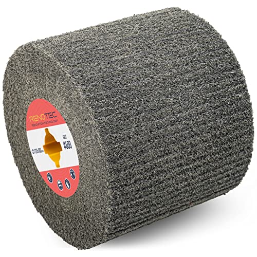 120x100mm Non-Woven Abrasive Flap Wire Drawing Polishing Burnishing Wheel for The Surface Treatment of Metal Products (600 GRIT) - style: Grit600