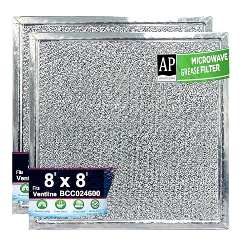 2X 8x8 inches Range Hood Exhaust Filter for Ventline BCC024600