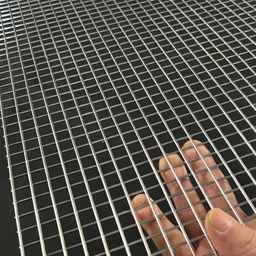 Stainless Steel Hardware Cloth 30"x15"-1/2" 14Ga Heavy Welded Wire Fence Chicken Wire Fencing Metal Screen for Screen Door Mesh,Gopher Trap,Grill,Bird Netting,Pet Screen,Metal Grate,Drain Mesh - size: 30"x15", style: 14 Gauge, 1/2 inch Holes