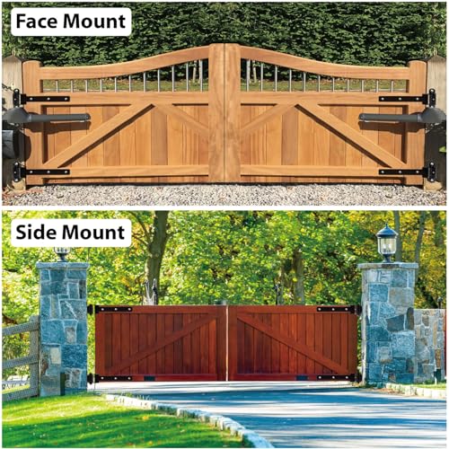 Heavy Duty Bolt on Weld on Cranked Roller Bearing 13" Strap Hinges for Large Heavy Wooden Metal Fence Gate Garage Door Up to 1100 Pounds, Big Size 180° Rotation Lubricate Hinge (2 Packs)