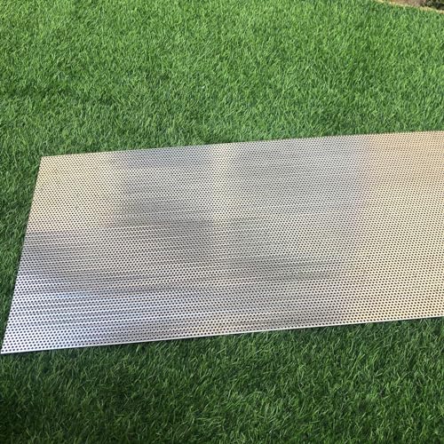 19 Gauge Perforated Metal Sheets 30"x15" Expanded Metal Mesh Opening 32% Hole 3mm 0.12"(About 1/8") Perforated Stainless Steel Sheet 304 Stainless Steel Mesh Screen Panel Decorati Plate - size: 30" X 15"
