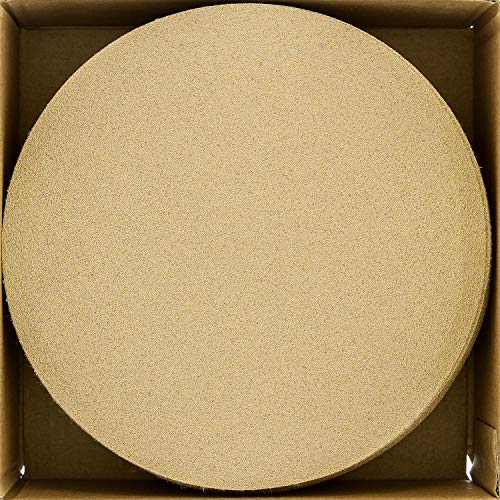 Dura-Gold Premium 6" Gold Sanding Discs, 80 Grit, Hook & Loop, Box of 50 - size: 80-Grit