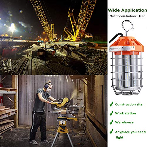dephen 60W Temporary LED Work Light, Portable Hanging Shop Lighting