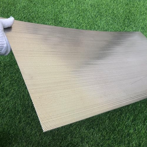 19 Gauge Perforated Metal Sheets 30"x15" Opening 22% Hole 1.5 mm 0.06 inch (About 1/16") Perforated Stainless Steel Sheet 304 Stainless Steel Mesh Screen Panel Decorati Mesh Plate - size: 30" X 15"
