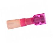 10 Pack - Fully Insulated Red Heat Shrink Female Quick Disconnect 22-18 AWG Gauge .250 Tab - Made in USA - color: 18 to 22 Gauge, size: Female Fully Insulated .250 Tab