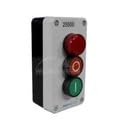 Industrial Push Button Control Station, Start-Stop with Pilot Light, Wall Mount, EB25500