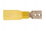10 Pack - Heat Shrink & Crimp Yellow Female Quick Disconnect Connector 12-10 AWG .250 Tab - Made in USA - color: 10 to 12 Gauge, size: Female Heat Shrink .250 Tab
