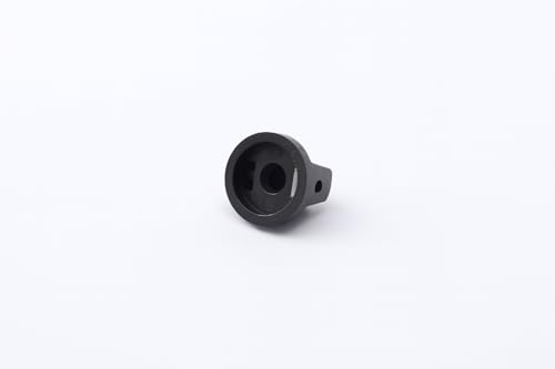 2 PCS Plastic Control Knobs with Set Screw for Potentiometers,Instruments,Machinery,Industrial,Laboratory equipments (1/4" Shafting Hole)- Black