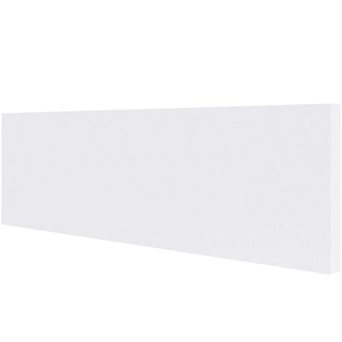 HDPE Plastic Sheet 1/2 Inch Thick 12" x 36", High Density Polyethylene Solid Board with Different Surfaces (Textured Front & Smooth Back), 0.5" Thick DIY Machining Panels for Home, Crafts (White) - size: 12X36"