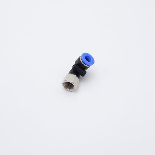 Push to Connect Fitting 1/4" Tube OD x 1/8" FMNPT, Female Elbow - size: 1/8" FMNPT - 1/4" OD