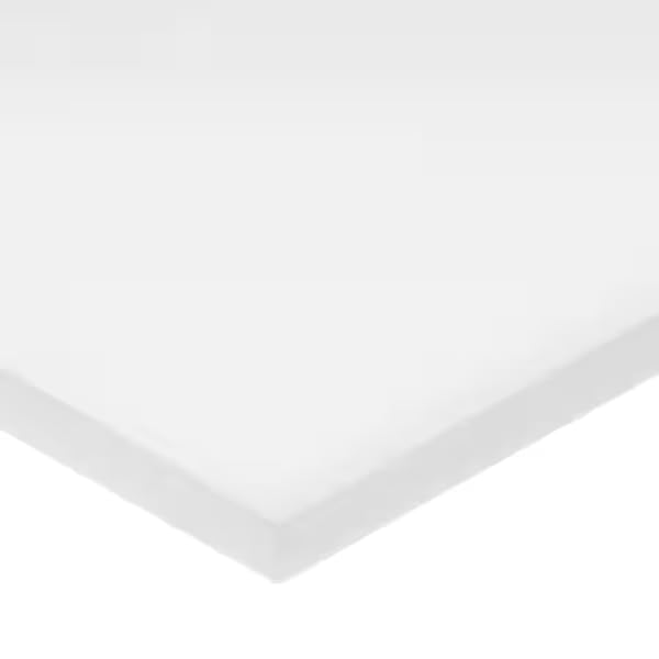 White HDPE Plastic Bar 12"" L, 3"" W, Mfr: BULK-PS-PE-216-A