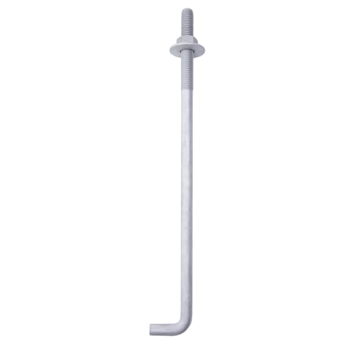 1/2" x 16" Concrete Anchor Bolts (10 Pack) L Shaped, Hot-Dip Galvanized - size: 1/2"x16" (10 PCS)
